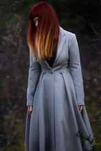 Load image into Gallery viewer, Gray Swing Wool Coat C3063
