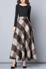 Load image into Gallery viewer, Casual High Waist Wool Skirt C3113
