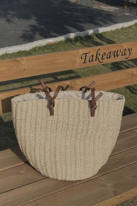 French Grass Woven Bag Hand-woven Single-shoulder Bag C2905