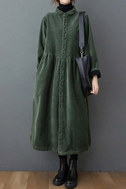 Women Casual Loose Corduroy Coats C2979