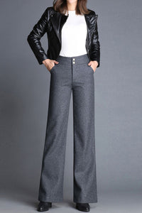 Women Long Loose Wool Pants C3042