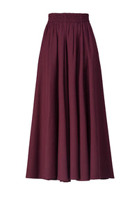 High Elastic Waist Warm Autumn Winter Long Skirt C2481