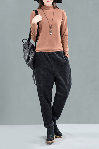 Women Casual Long Corduroy Pants C2952