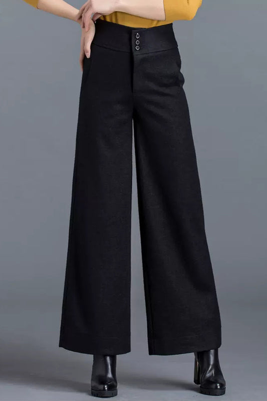 Women Casual Loose Wool Pants C3041
