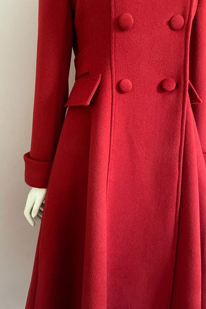 Red Swing wool coat c2915