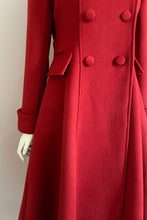 Load image into Gallery viewer, Red Swing wool coat c2915

