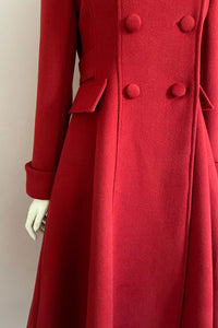 Red Swing wool coat c2915