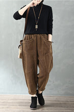 Load image into Gallery viewer, Women Casual Loose Corduroy Pants C2954

