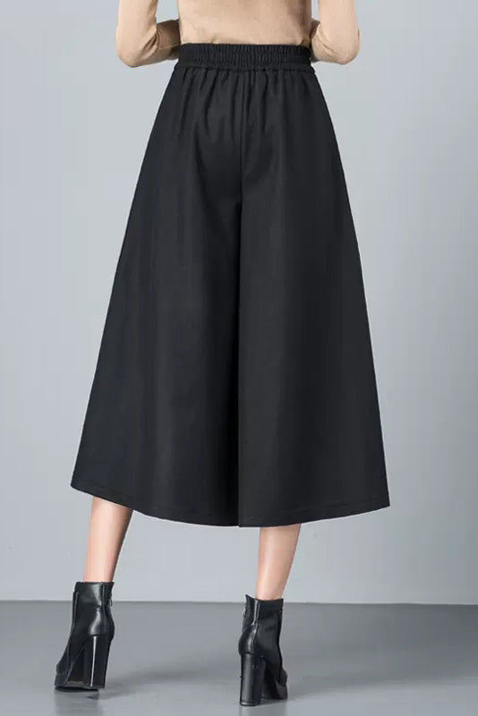 High Waist Loose Wool Pants C3057