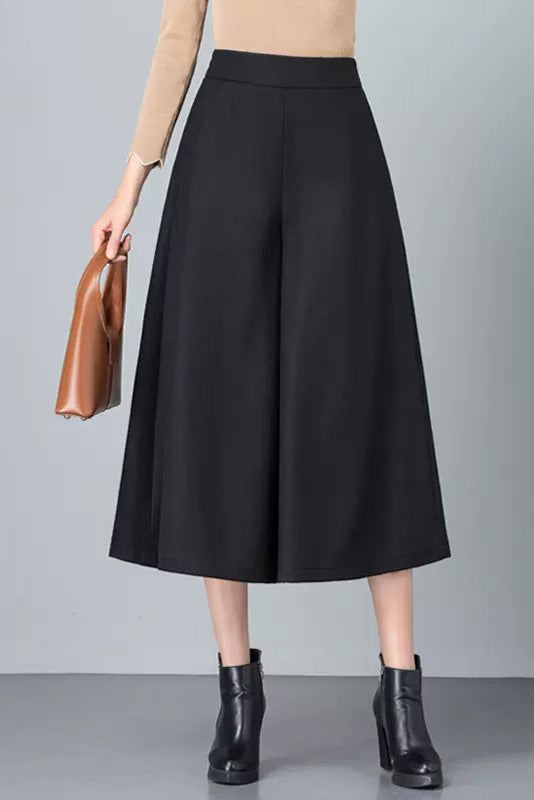High Waist Loose Wool Pants C3057