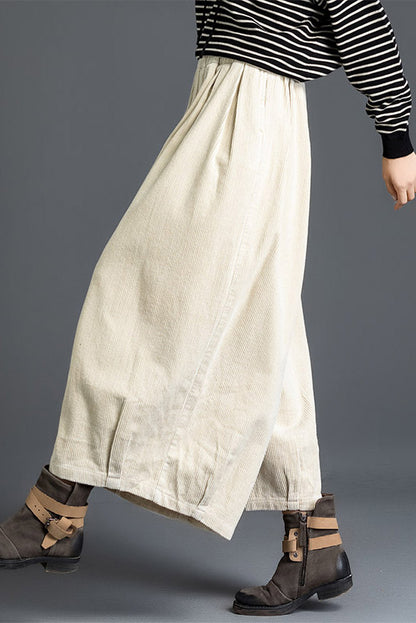 Casual Loose Wide Leg Corduroy Pants C2962