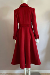 Red Swing wool coat c2915