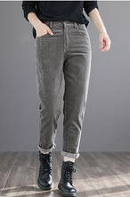 Load image into Gallery viewer, Pure Color Casual Corduroy Pants C2966
