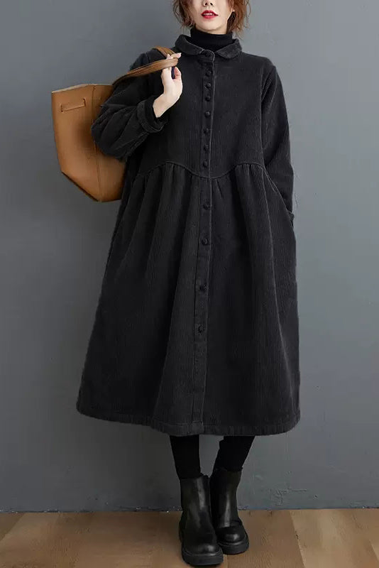 Women Casual Loose Corduroy Coats C2979