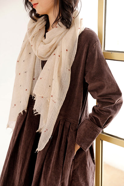 Brown Long Velvet Dress C2451