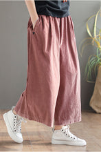 Load image into Gallery viewer, Casual Simple Wide Leg Corduroy Pants C2975
