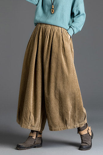 Casual Loose Wide Leg Corduroy Pants C2962