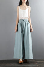 Load image into Gallery viewer, Women Vintage-inspired Casual Wide Leg Pants C2881
