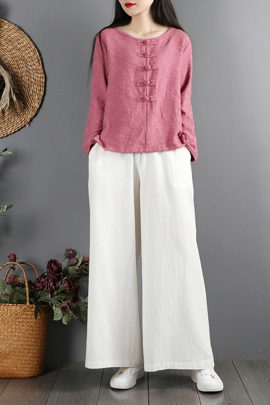 Handmade Vintage-inspired Wide Leg Pants C2882