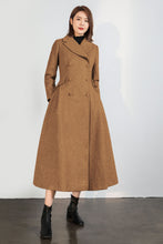 Load image into Gallery viewer, Vintage Inspired Long Wool Princess Coat Women C1758
