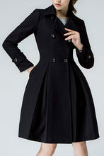 Load image into Gallery viewer, 60s Inspired Fit and Flare Wool Coat Women C2581
