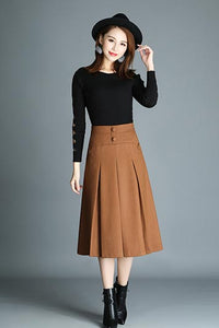 solid color skirt