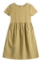 Load image into Gallery viewer, New Summer Women Linen Loose Dress C2898
