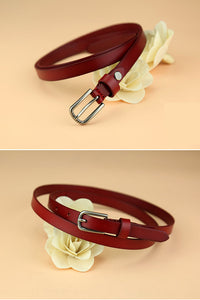 Simple fashion red belt for women J062