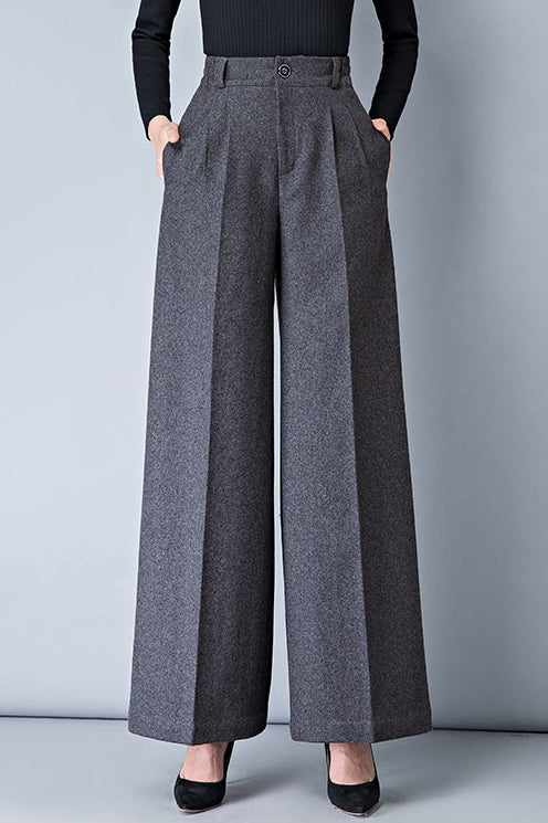 Women Autumn Loose Wool Pants C3048