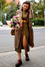 Load image into Gallery viewer, Autumn Long Trench Coat C3036
