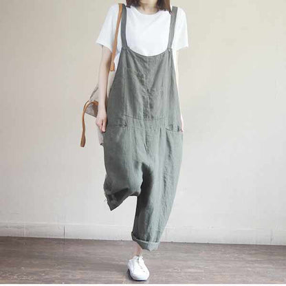 Casual Baggy Overalls Jumpsuit L001#