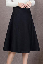 Load image into Gallery viewer, Thick A Line Wool Skirt, Flared Skirt, High Waist Full Skirt C251801
