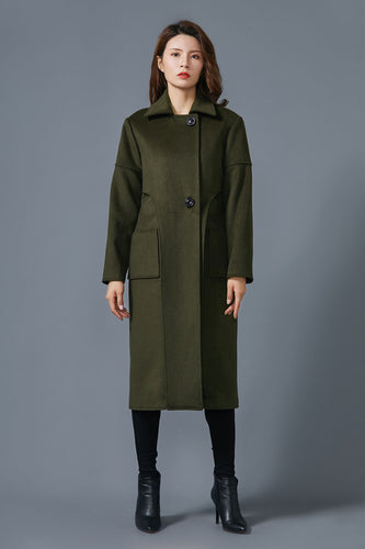 dark green coat