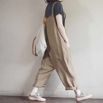 Casual Baggy Overalls Jumpsuit L001#