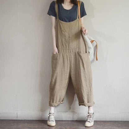 Casual Baggy Overalls Jumpsuit L001#