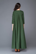 Load image into Gallery viewer, Winter green dress 
