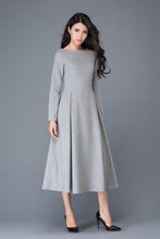 Load image into Gallery viewer, winter wool dress
