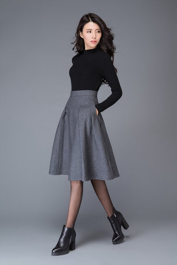 women Wool Skirt