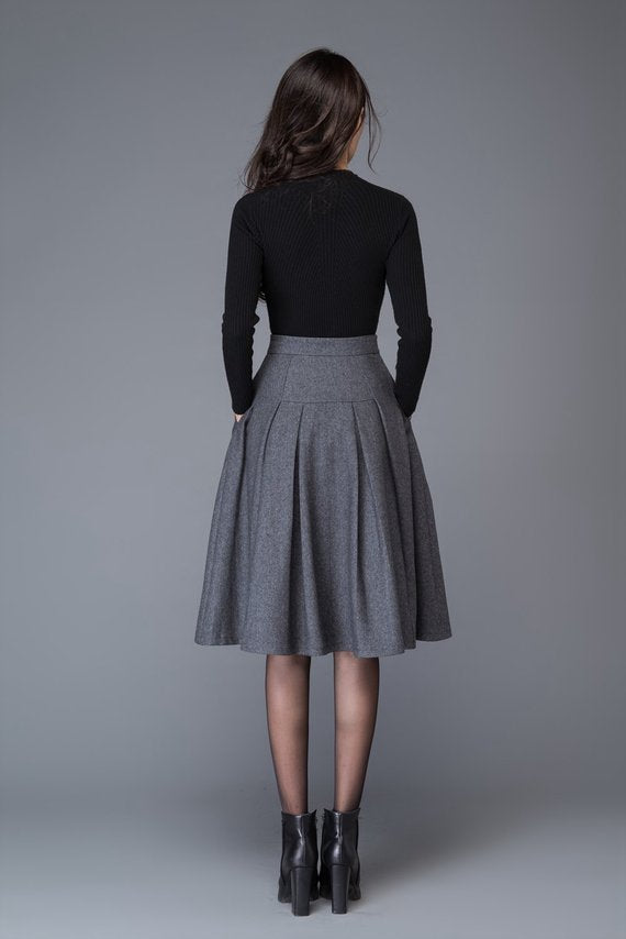 winter wool skirt