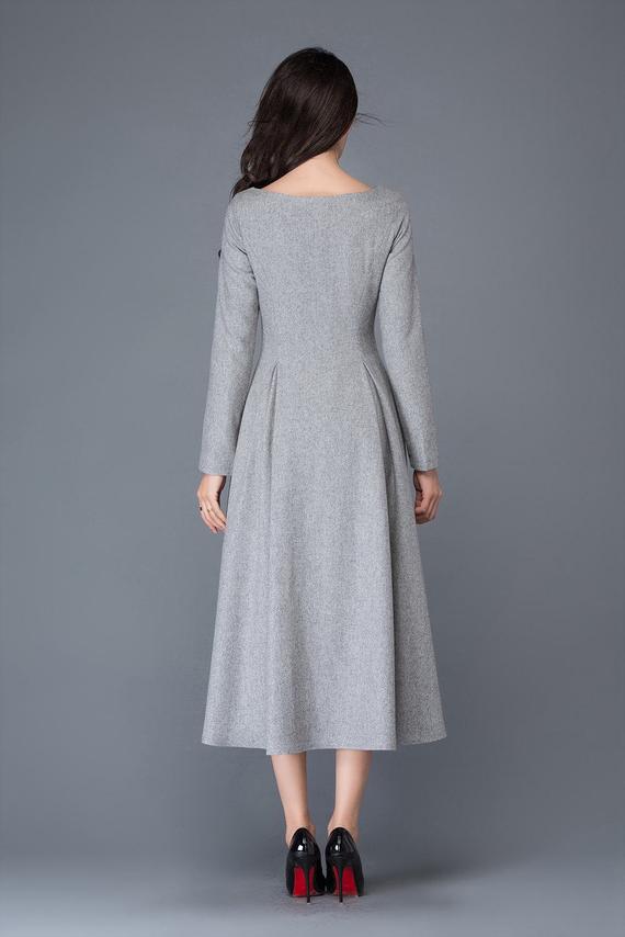 women wool dress