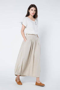  elastic waist skirt 