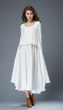 Load image into Gallery viewer, white linen dress
