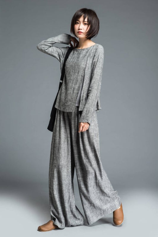 palazzo linen pants 