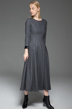 Load image into Gallery viewer, Gray Wool Dress
