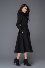 Load image into Gallery viewer, Double Breasted Maxi Wool Coat C1019#
