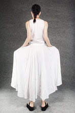 Load image into Gallery viewer, white maxi linen dress
