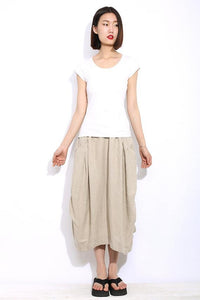 Casual linen skirt