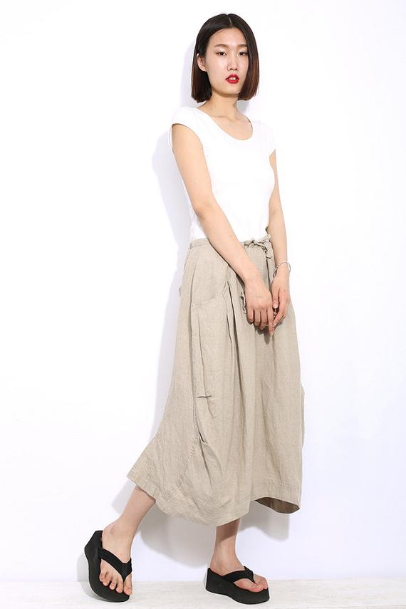 women linen dress