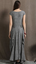 Load image into Gallery viewer, Linen Asymmetric Dress

