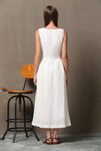 Load image into Gallery viewer, sleeveless linen dress

